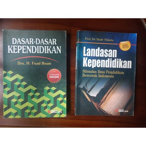 Jual Paket Buku Pendidikan Landasan Kependidikan And Dasar Dasar Kependidikan Shopee Indonesia