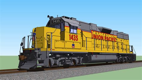 Gm Emd Gp38 2 Diesel Electric Locomotive Union Pacific 1435 3d Warehouse