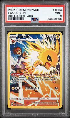 2022 POKEMON BRILLIANT STARS TG04 JOLTEON FULL ART PSA 9 EBay