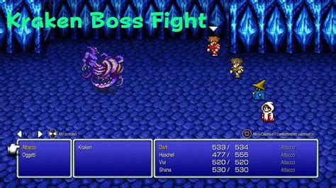 Final Fantasy III Kraken Boss Fight YouTube