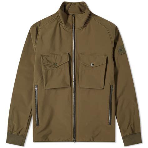 Stone Island Ghost Piece Pocket Zip Jacket Military Green End Jp