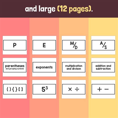 PEMDAS Posters 3rd 4th Grade Order Of Operations Posters PEMDAS