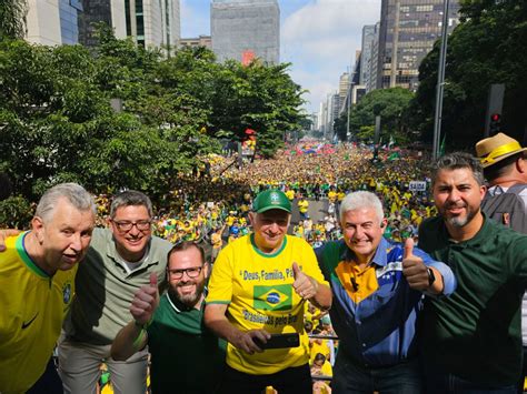 Veja V Deos E Fotos Do Ato De Bolsonaro Milhares Na Paulista