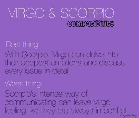 7 Best Virgo scorpio compatibility images in 2020 | Virgo scorpio compatibility, Scorpio ...