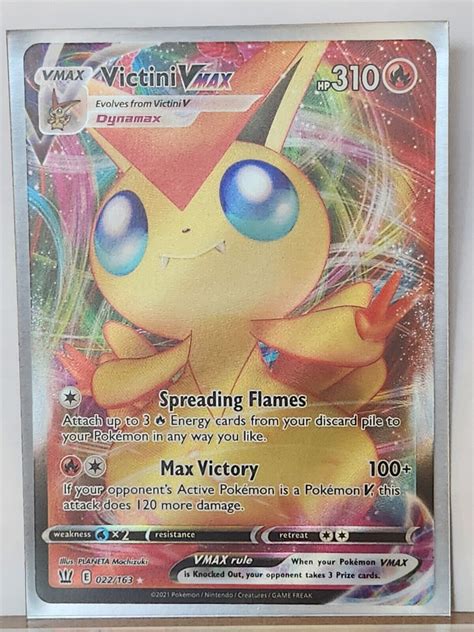 Victini Vmax Ultra Rare Battle Styles Pokemon Ebay