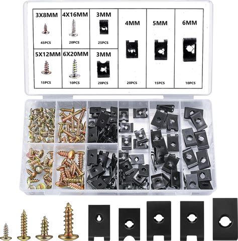 Amazon Fr Kit Assortiment Vis Et D Ecrous Clips En U Pour