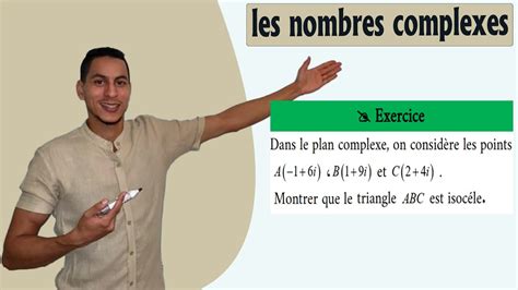 Les Nombres Complexes 2 Bac Exercices La Distance Dans Le Plan