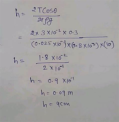 A Capillary Tube Of Radius Mm Is Dipped Vertically In A Liquid Of