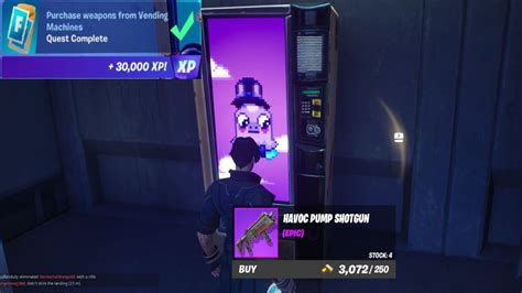 Purchase Weapons From Vending Machines Week Fortnite Chapter