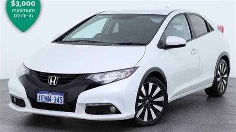 Used 2014 White Honda Civic Vti L Hatchbackfor Sale In Melville Wa