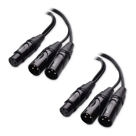 Pack Xlr Female To Dual Xlr Male Y Splitter Cable M In