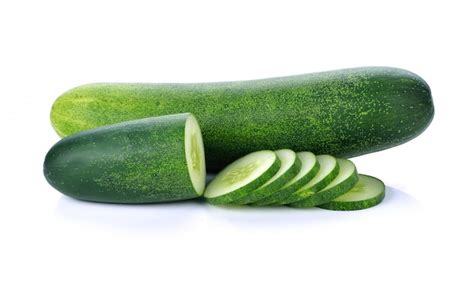 Premium Photo Fresh Cucumbers Isolated On White