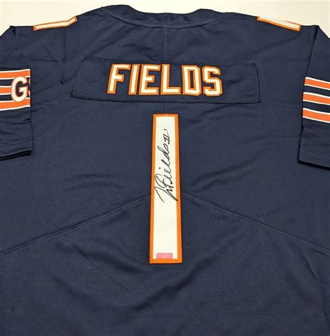 Justin Fields Chicago Bears Autographed Signed Jersey With COA - Etsy