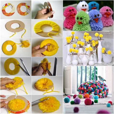 Learn How To Make Pom Poms And Craft Decorative Items From Them