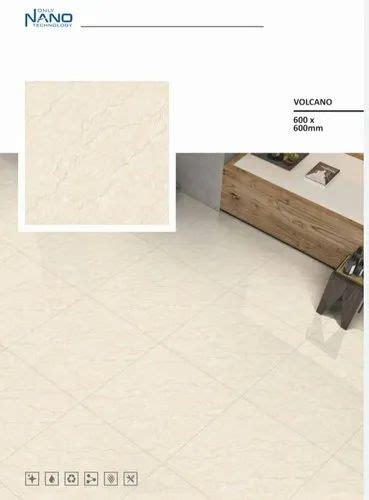 Gloss Ivory Nano Polished Vitrified Tiles 2x2 Feet 60x60 Cm