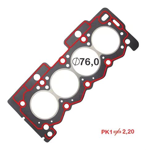 Junta Cabecote Metal Peugeot 208 C3 Aircross 1 5 8v Parcelamento Sem