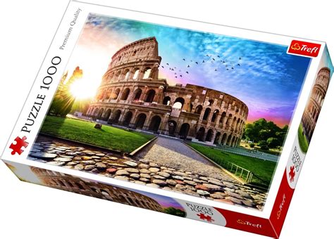 Trefl 1000 Piece Adult Large Sun Drenched Colloseum Rome Italy Jigsaw