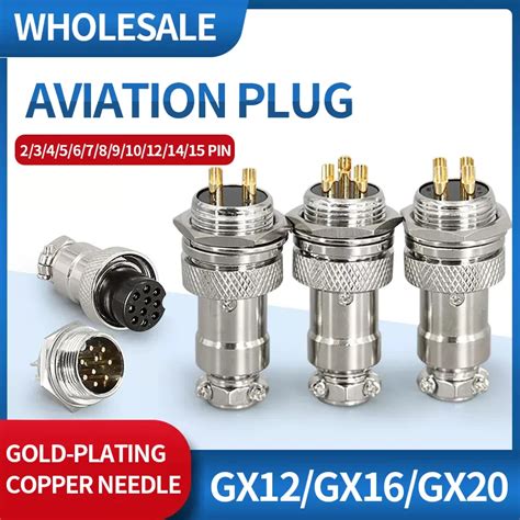 Gx12 Gx16 Gx20 Aviation Connector 2 3 4 5 6 7 8 9 10 12 14