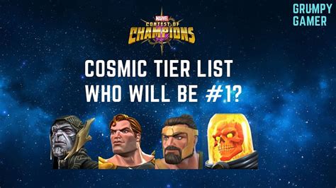 Cosmic Tier List Nov2021 Mcoc Marvel Contest Of Champions Youtube