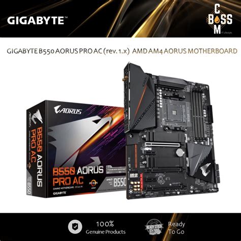 ORIGINAL GIGABYTE B550 AORUS PRO AC Rev 1 X AMD AM4 AORUS