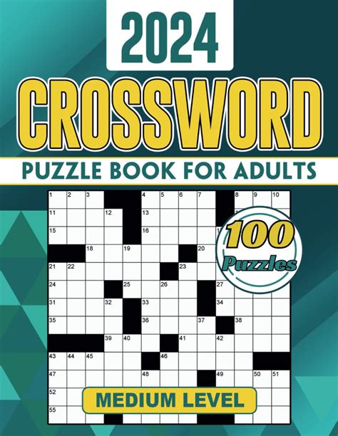 Mua 2024 Medium Crossword Puzzle Books For Adults 100 Puzzles Fun