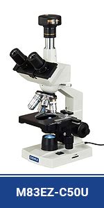 OMAX M82ES SC100 LP100 Microscope De Laboratoire Binoculaire LED Avec