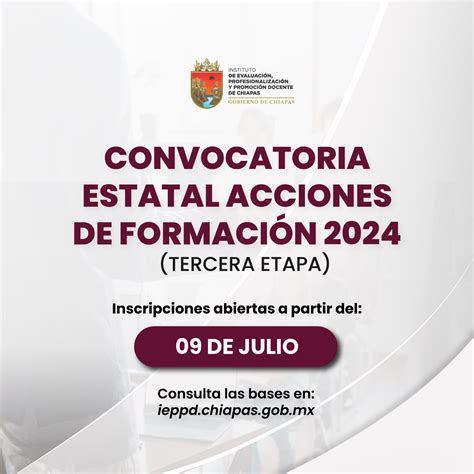 CONVOCATORIA ESTATAL ACCIONES DE FORMACIÓN 2024 TERCERA ETAPA