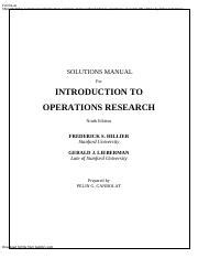 Introduction To Operations Research Th Pdf Introduction To