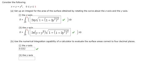 Solved Consider The Following A Set Up An Integral For The