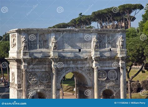 Arch Of Constantine From Colosseum Rome Italy Stock Photo Image Of