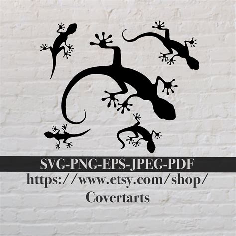 Lots Of Lizards Svg Geckos Svg Png Jpeg Eps Pdf Etsy