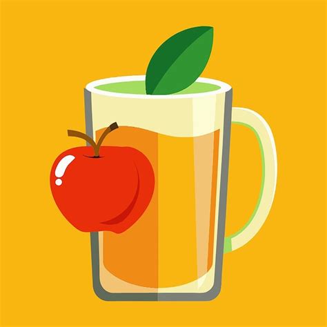 Premium Vector Apple Cider Food Vector Illustration