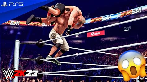 WWE 2K23 John Cena Vs Brock Lesnar No Holds Barred Matches At