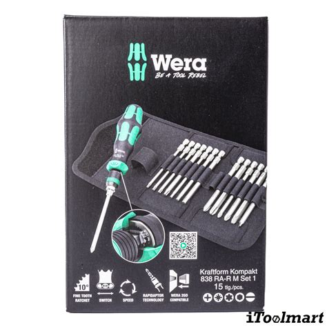 ชดไขควงอเนกประสงค Wera Kraftform Kompakt 838 RA R M Set 1