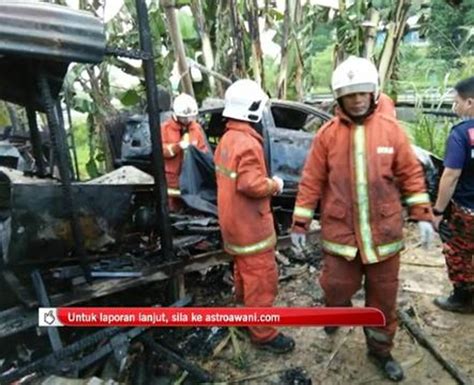 Wanita Rentung Kereta Rempuh Rumah Kosong Terbakar Video Dailymotion