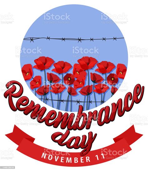 Remembrance Day Logo Design Stock Illustration - Download Image Now ...