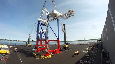 Liebherr Assembly Of Four Liebherr Sts Container Cranes In Rostock