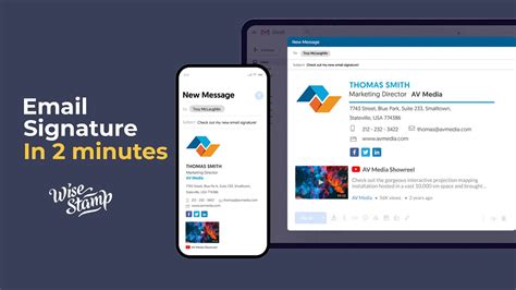 How To Create An Email Signature With Wisestamp Youtube