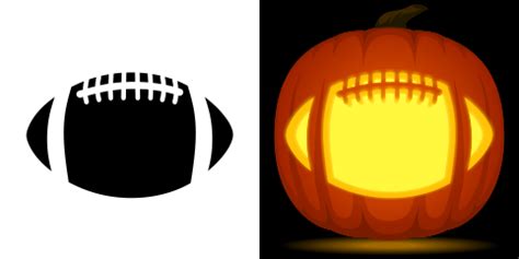 Printable Detailed Football Pumpkin Stencil | Pumpkin carving, Pumpkin carvings stencils ...