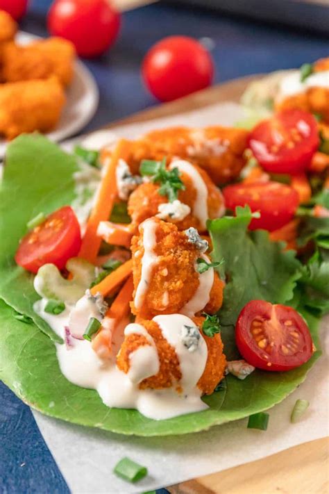 Buffalo Chicken Lettuce Wraps Crispy The Yummy Bowl