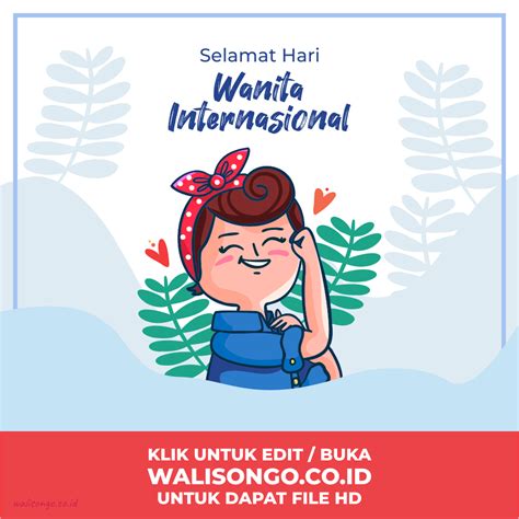 Poster Hari Wanita Perempuan Internasional Anggun Dan Elegan