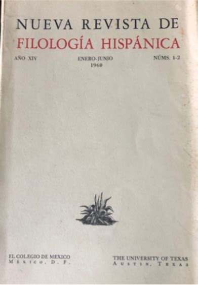 Alfonso Reyes Y La Nueva Revista De FilologÍa HispÁnica La Voz Del Norte