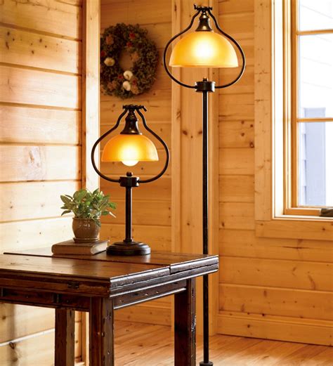 The Amber Glass Shades Of Our Library Lamps Create A Soft Cozy