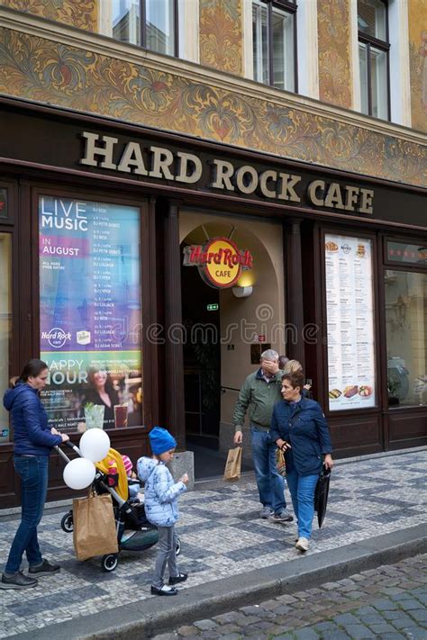 Hard Rock Cafe in the Old Town of Prague Editorial Stock Image - Image ...