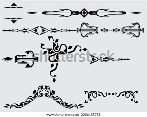 Set Border Black Vector Stock Vector (Royalty Free) 2256155789 | Shutterstock