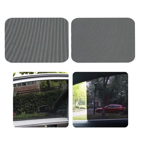 2pcs Pvc Car Window Sunshade Electrostatic Sticker Solar Film Shade Uv Protec Qh Ebay