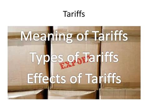 Ppt Tariffs Powerpoint Presentation Id545162