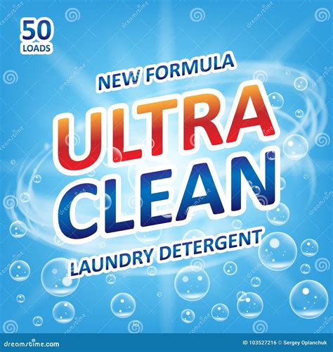 Ultra Clean Soap Design Product Template For Laundry Detergent With