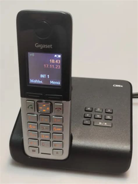 Gigaset C A C A Schnurloses Dect Telefon Mit Anrufbeantworter Eur