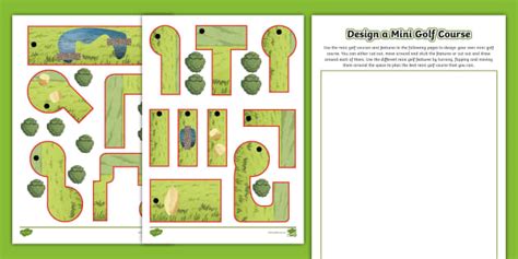 Design a Mini Golf Course (teacher made) - Twinkl